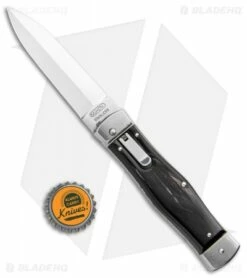 Mikov 241 Predator Double Bolster Leverlock Automatic Knife Buffalo (3.75") -Hot Sale Euro Knife Store Mikov 241 Predator Double Bolster Leverlock Auto Buffalo Horn Polish BHQ 104174 jr bottlecap