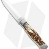 Mikov 241 Predator Double Bolster Leverlock Automatic Knife Stag (3.75" Polish) -Hot Sale Euro Knife Store Mikov 241 Predator Double Bolster Leverlock Auto Stag Polish BHQ 104173 jr
