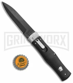Mikov 241 Predator ABS Black Automatic Lever Lock Knife - Black Bayo 9 Mikov 241 Predator ABS Black Automatic Lever Lock Knife - Black Bayo -Hot Sale Euro Knife Store Mikov 241 Predator LL Auto ABS Black Black Bayo BHQ 102914 jr bottlecap large
