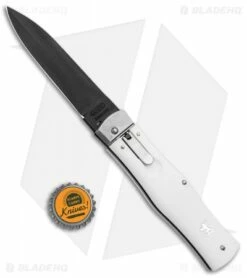 Mikov 241 Predator Lever Lock Automatic Knife ABS White (3.75" Black) -Hot Sale Euro Knife Store Mikov 241 Predator LL Auto ABS White Black BHQ 96480 jr bottlecap