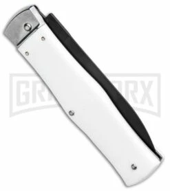 Mikov 241 Predator ABS White Automatic Lever Lock Knife - Black -Hot Sale Euro Knife Store Mikov 241 Predator LL Auto ABS White Black BHQ 96480 jr side large