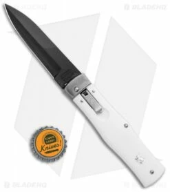 Mikov 241 Predator Lever Lock Automatic Knife ABS White (3.75" Black Bayo) -Hot Sale Euro Knife Store Mikov 241 Predator LL Auto ABS White Black Bayo BHQ 102913 jr bottlecap