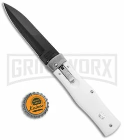 Mikov 241 Predator ABS White Automatic Lever Lock Knife - Black Bayo 9 Mikov 241 Predator ABS White Automatic Lever Lock Knife - Black Bayo -Hot Sale Euro Knife Store Mikov 241 Predator LL Auto ABS White Black Bayo BHQ 102913 jr bottlecap large