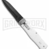 Mikov 241 Predator ABS White Automatic Lever Lock Knife - Black Bayo -Hot Sale Euro Knife Store Mikov 241 Predator LL Auto ABS White Black Bayo BHQ 102913 jr large