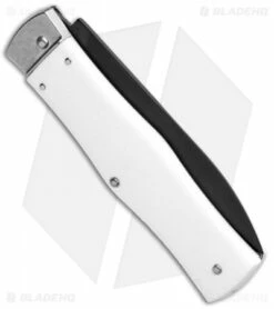 Mikov 241 Predator Lever Lock Automatic Knife ABS White (3.75" Black Bayo) -Hot Sale Euro Knife Store Mikov 241 Predator LL Auto ABS White Black Bayo BHQ 102913 jr side