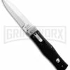 Mikov 241 Predator ABS Black Automatic Lever Lock Knife - Bayo Polish Plain -Hot Sale Euro Knife Store Mikov 241 Predator LL Auto Bayo Black Polish BHQ 91967 jr large