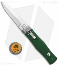 Mikov 241 Predator Bayo Lever Lock Automatic Knife Green (3.75" Polish) -Hot Sale Euro Knife Store Mikov 241 Predator LL Auto Bayo Green Polish BHQ 92015 jr bottlecap