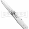 Mikov 241 Predator ABS White Automatic Lever Lock Knife - Polish Plain 2 Mikov 241 Predator ABS White Automatic Lever Lock Knife - Polish Plain -Hot Sale Euro Knife Store Mikov 241 Predator LL Auto Bayo White Polish BHQ 92019 jr large