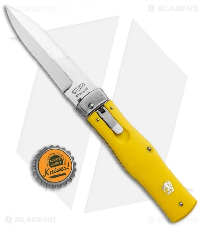 Mikov 241 Predator Lever Lock Automatic Knife Yellow (3.75" Polish) 6 Mikov 241 Predator Lever Lock Automatic Knife Yellow (3.75" Polish) - Image 4