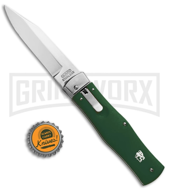 Mikov 241 Predator ABS Green Automatic Leverlock Knife - Clip Point Polish 6 Mikov 241 Predator ABS Green Automatic Leverlock Knife - Clip Point Polish - Image 4