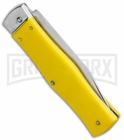 Mikov 241 Predator ABS Yellow Automatic Lever Lock Knife - Clip Point Polish 8 Mikov 241 Predator ABS Yellow Automatic Lever Lock Knife - Clip Point Polish -Hot Sale Euro Knife Store Mikov 241 Predator LL Auto CP Yellow Polish BHQ 92019 jr side large