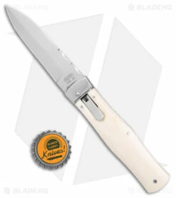 Mikov 241 Predator Lever Lock Automatic Knife Camel Bone (3.75" Polish) -Hot Sale Euro Knife Store Mikov 241 Predator LL Auto Camel Bone Polish BHQ 170796 jr bottlecap