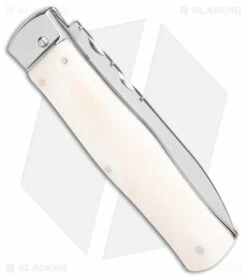 Mikov 241 Predator Lever Lock Automatic Knife Camel Bone (3.75" Polish) -Hot Sale Euro Knife Store Mikov 241 Predator LL Auto Camel Bone Polish BHQ 170796 jr side