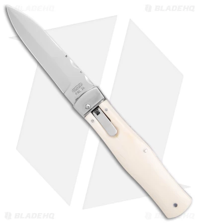 Mikov 241 Predator Lever Lock Automatic Knife Camel Bone (3.75" Polish) -Hot Sale Euro Knife Store Mikov 241 Predator LL Auto Camel Bone Polish BHQ 170796 jr