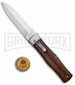 Mikov 241 Predator Wood Automatic Leverlock Knife -Hot Sale Euro Knife Store Mikov 241 Predator LL Auto Wood Polish BHQ 27238 jr bottlecap large