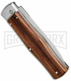 Mikov 241 Predator Wood Automatic Leverlock Knife -Hot Sale Euro Knife Store Mikov 241 Predator LL Auto Wood Polish BHQ 27238 jr side large