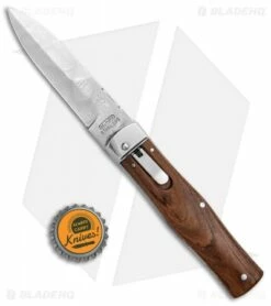 Mikov 241 Predator Lever Lock Bayo Automatic Knife Cocobolo (3.75" Damascus) -Hot Sale Euro Knife Store Mikov 241 Predator LL Bayo Auto Cocovolo Damascus BHQ 104155 jr bottlecap