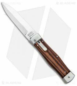 Mikov 241 Predator Leverlock Bayo Automatic Knife Wood (3.75" Polish)