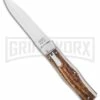 Mikov 241 Predator Stag Automatic Lever Lock Knife Pocket Clip 2 Mikov 241 Predator Stag Automatic Lever Lock Knife Pocket Clip -Hot Sale Euro Knife Store Mikov 241 Predator Lever Lock Automatic Knife Stag 3.75 Polish Pocket Clip BHQ 126459 LS large