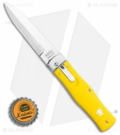 Mikov 241 Predator Lever Lock Automatic Knife Yellow (3.75" Polish) Pocket Clip -Hot Sale Euro Knife Store Mikov 241 Predator Lever Lock Automatic Knife Yellow 3.75 Polish Pocket Clip BHQ 117840 LS Bottlecap