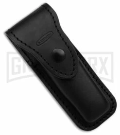 Mikov 241 Predator Black Dagger Leverlock Auto Knife - Polish Plain Left Hand -Hot Sale Euro Knife Store Mikov 241 Predator Leverlock Dagger Automatic Black 3in Polish Left Hand BHQ 176528 td sheath large