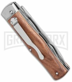 Mikov 241 Predator Multi-Tool Auto Knife Cocobolo (3.7" Polish) Pocket Clip -Hot Sale Euro Knife Store Mikov 241 Predator Multi Tool Auto Cocobolo Satin BHQ 124400 jr side large