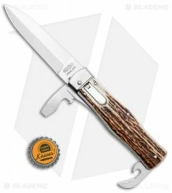 Mikov 241 Predator Multi-Tool Automatic Knife Light Stag (3.7" Polish) -Hot Sale Euro Knife Store Mikov 241 Predator Multi Tool Auto Stag Horn BHQ 31736 jr bottlecap