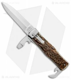 Mikov 241 Predator Multi-Tool Automatic Knife Stag (3.7" Polish)