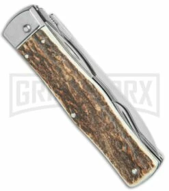 Mikov 241 Predator Stag Multi-Tool Automatic Leverlock Knife - Satin Plain -Hot Sale Euro Knife Store Mikov 241 Predator Multi Tool Auto Stag Polish BHQ 124658 jr side large