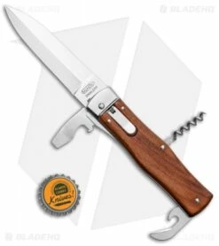 Mikov 241 Predator Multi-Tool Auto Knife Wood (3.75" Polish) Pocket Clip -Hot Sale Euro Knife Store Mikov 241 Predator Multi Tool Auto Wood Satin BHQ 124399 jr bottlecap