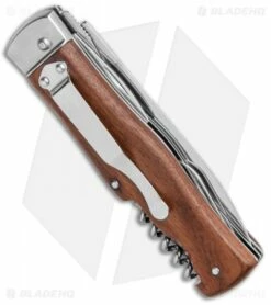 Mikov 241 Predator Multi-Tool Auto Knife Wood (3.75" Polish) Pocket Clip -Hot Sale Euro Knife Store Mikov 241 Predator Multi Tool Auto Wood Satin BHQ 124399 jr side