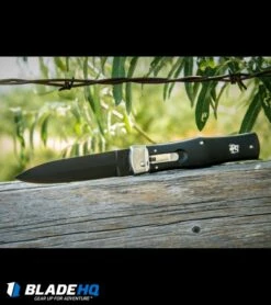 Mikov 241 Predator Leverlock Automatic Knife ABS Black (3.75" Black) -Hot Sale Euro Knife Store Mikov 241 Predator black black BHQ 37155 fence dl