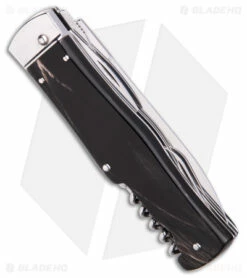 Mikov 241 Predator Multi-Tool Automatic Knife Dark Horn (4-in-1) (3.75" Polish) -Hot Sale Euro Knife Store Mikov 241 Predator multitool AK Dark Horn 3in polish BHQ 31673 td side