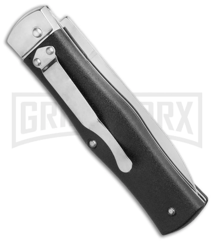 Mikov Predator ABS Black Automatic Lever Lock Knife - Dagger Pocket Clip 5 Mikov Predator ABS Black Automatic Lever Lock Knife - Dagger Pocket Clip - Image 3