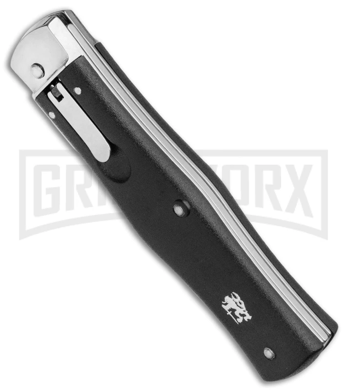 Mikov Predator ABS Black Automatic Lever Lock Knife - Dagger Pocket Clip 4 Mikov Predator ABS Black Automatic Lever Lock Knife - Dagger Pocket Clip - Image 2