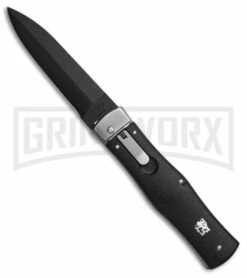 Mikov 241 Predator ABS Black Automatic Leverlock Knife - Black Dagger