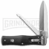 Mikov 241 Predator ABS Black Automatic Leverlock Knife W/ Saw -Hot Sale Euro Knife Store mikov abs w saw cm large