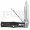 Mikov 241 Predator Dark Horn Automatic Lever Lock Knife W/ Saw 2 Mikov 241 Predator Dark Horn Automatic Lever Lock Knife W/ Saw -Hot Sale Euro Knife Store mikov dark horn w saw cm large