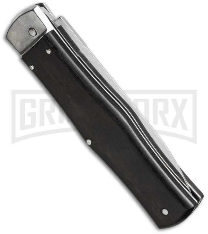 Mikov 241 Predator Ebony Wood Automatic Leverlock Knife 4 Mikov 241 Predator Ebony Wood Automatic Leverlock Knife - Image 2