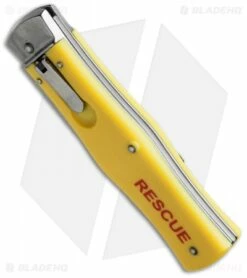 Mikov EMT Rescue Leverlock Automatic Knife ABS Yellow (3.75" Serr) -Hot Sale Euro Knife Store mikov rescue krabicka 246 nh1 bottom cm