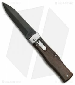Mikov 241 Predator Leverlock Automatic Knife Wood (3.75" Black)