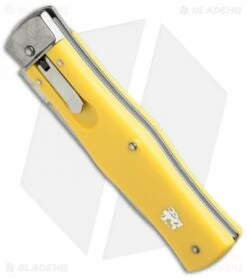 Mikov 241 Predator Lever Lock Automatic Knife ABS Yellow (3.75" Polish) 7 Mikov 241 Predator Lever Lock Automatic Knife ABS Yellow (3.75" Polish) -Hot Sale Euro Knife Store mikov yellow bottom cm