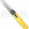 Mikov 241 Predator ABS Yellow Automatic Lever Lock Knife - Satin Plain 1 Mikov 241 Predator ABS Yellow Automatic Lever Lock Knife - Satin Plain -Hot Sale Euro Knife Store mikov yellow cm large