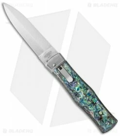 Mikov 241 Predator Leverlock Automatic Knife Abalone (3.75" Polish)