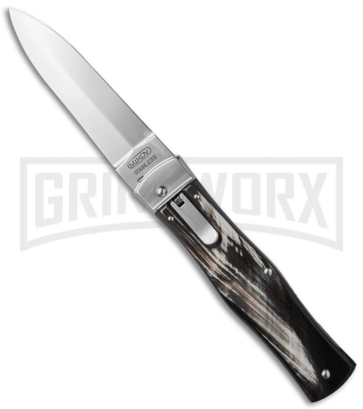 Mikov 241 Predator Dark Horn Automatic Lever Lock Knife 3 Mikov 241 Predator Dark Horn Automatic Lever Lock Knife