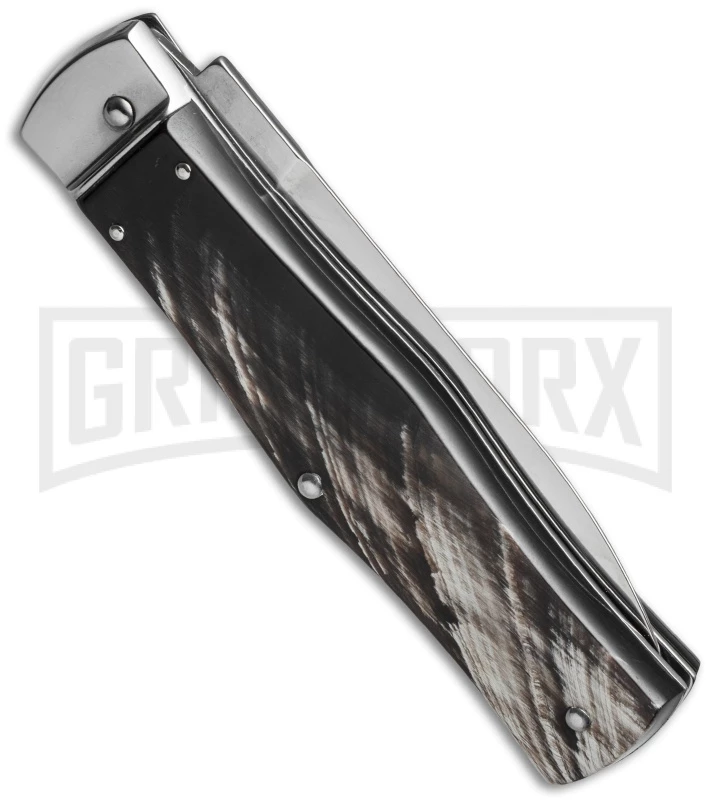 Mikov 241 Predator Dark Horn Automatic Lever Lock Knife 4 Mikov 241 Predator Dark Horn Automatic Lever Lock Knife - Image 2